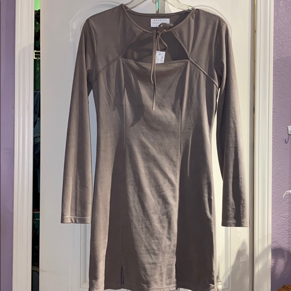 Kendall and Kylie faux suede dress